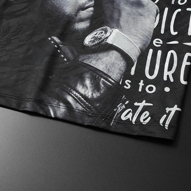 Printed O-Neck Short Sleeve T-Shirt