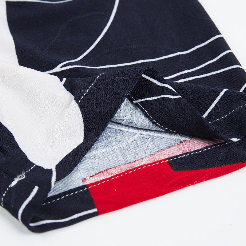 Geometric Art Print Men Slim Fit Short Sleeve Shirt - FanFreakz