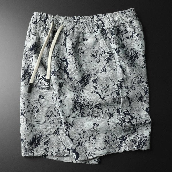 Leisure Breathable Flower Print Beach Shorts