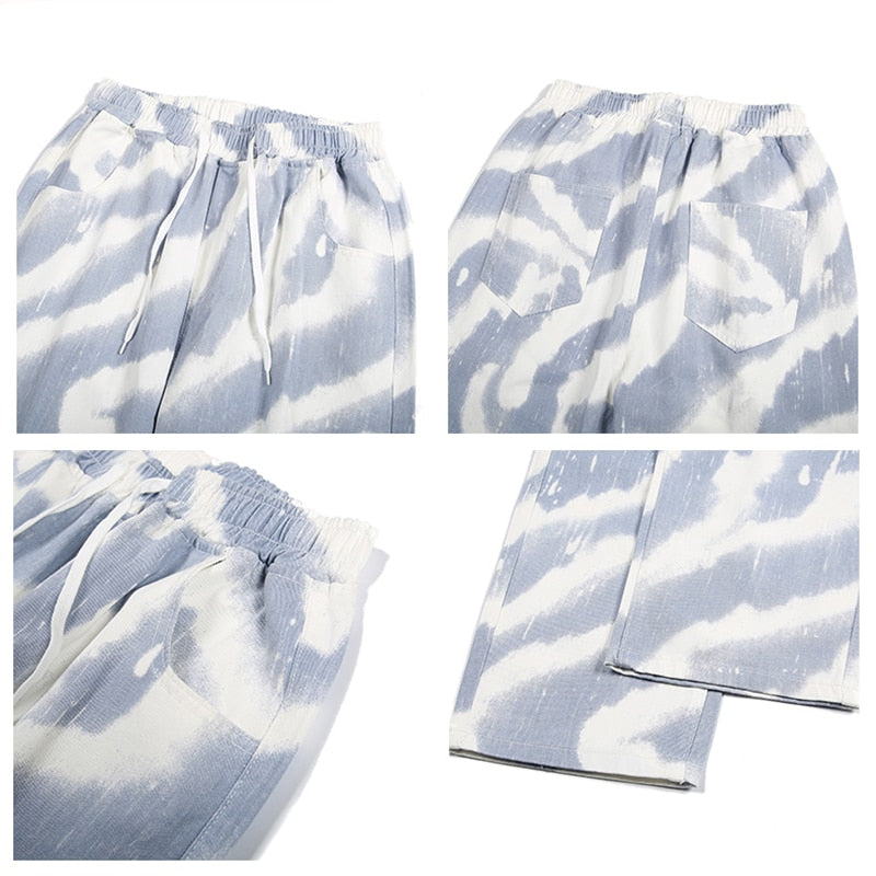 Tie-Dye Printed Denim Baggy Jeans