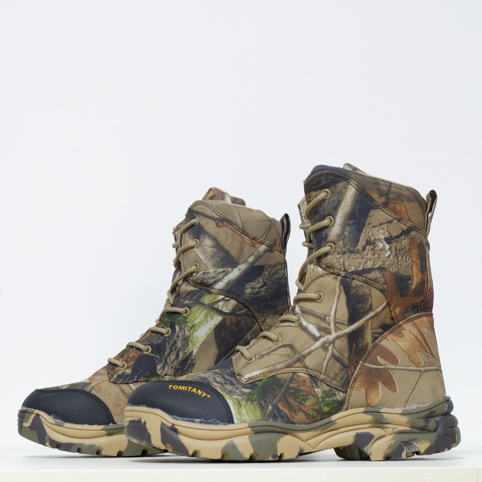 Bottes de combat tactiques en sable vert