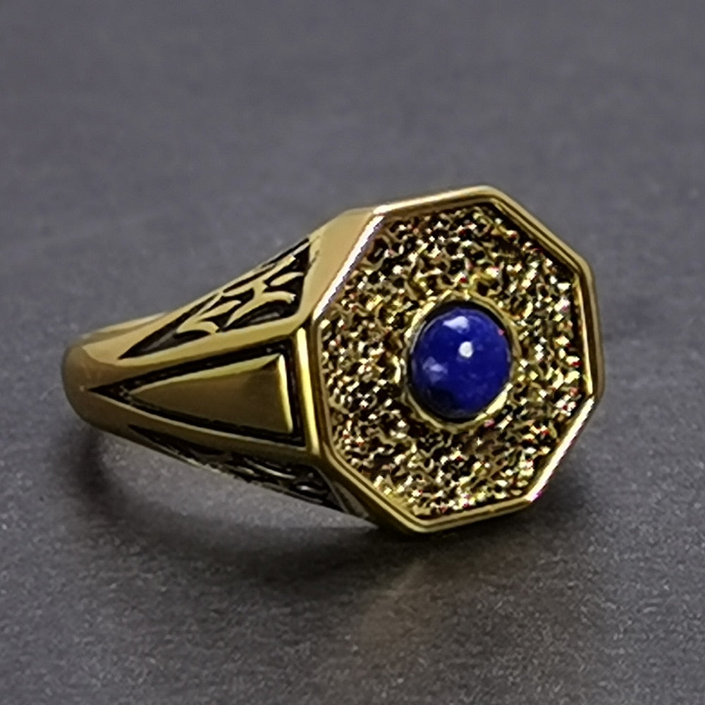 Natural Lapis Lazuli Stone Vampire Rings