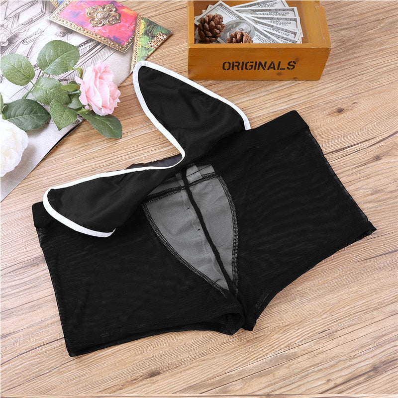 Ropa interior bóxer decorada con pajarita