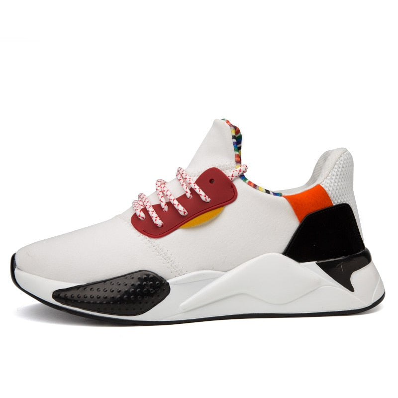 Baskets décontractées en cuir PU respirant pour hommes