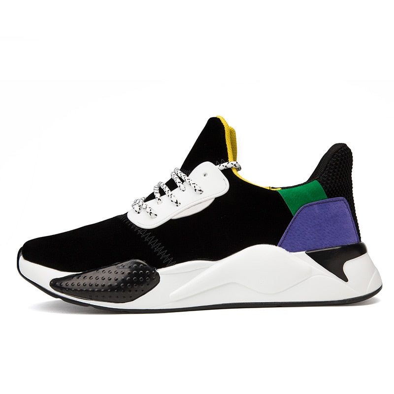 Baskets décontractées en cuir PU respirant pour hommes