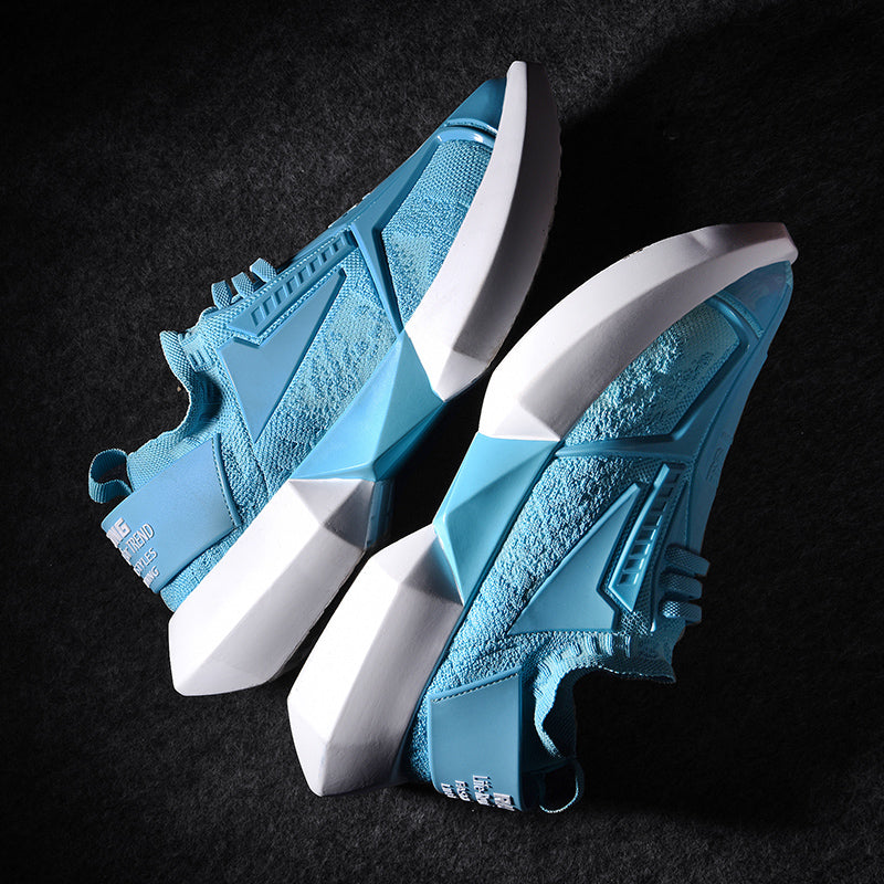 Sneaker léger et respirant Flyknit à lacets pour hommes en plein air