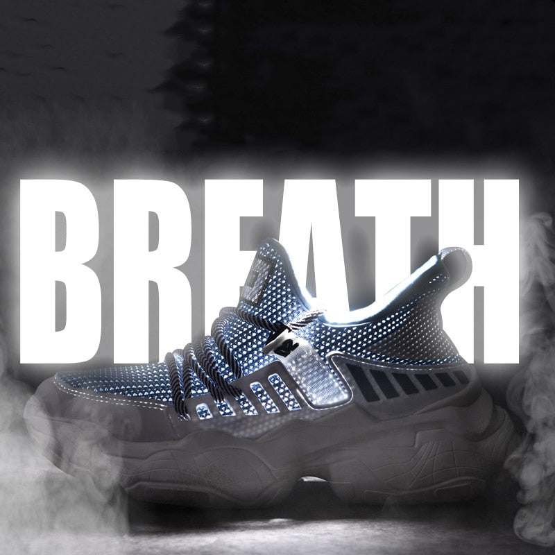 Baskets décontractées pour hommes à fond épais Flyknit Basic Youth