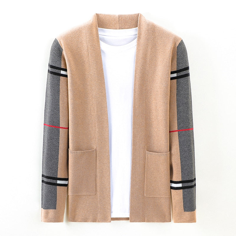 Side Striped Cardigan Jacket