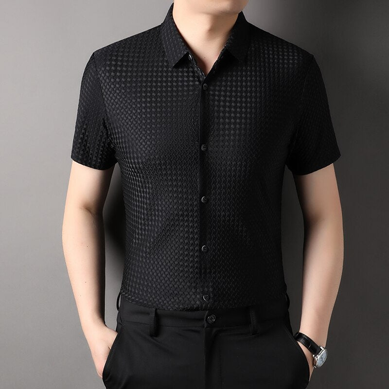 Wrinkle Free Slim-Fit Nylon Shirt