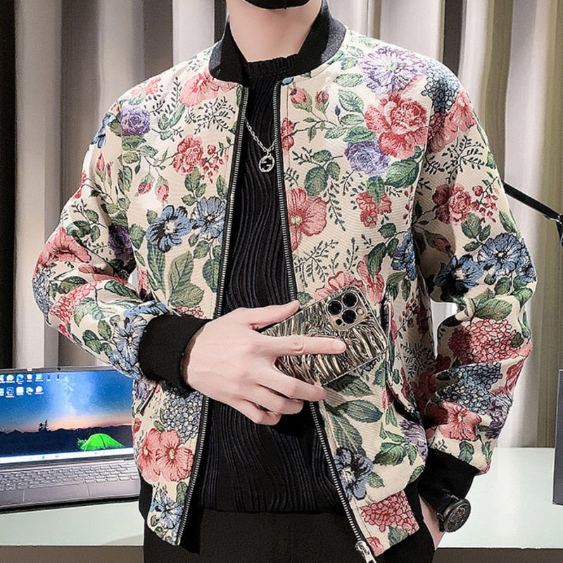 Vintage Colored Floral Jacket