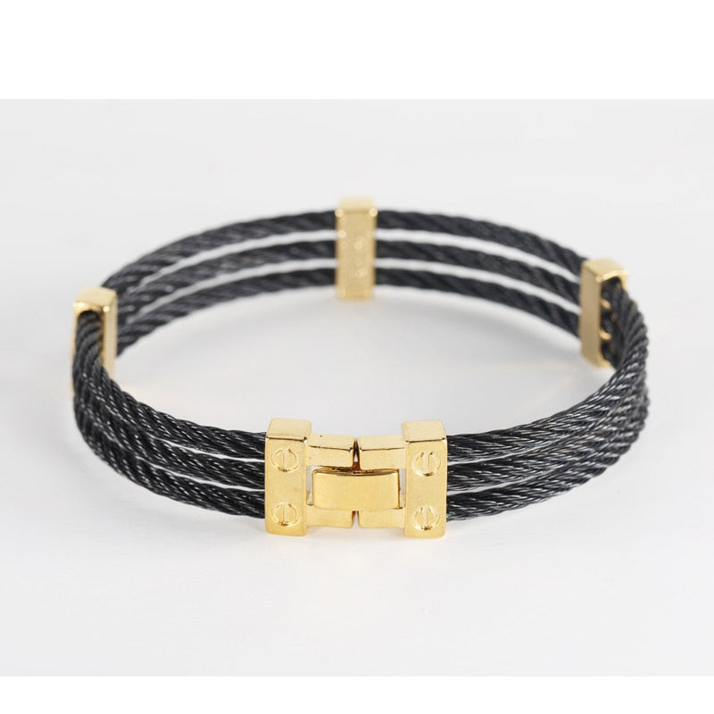 Unique Braided Stainless Steel Unisex Bracelet