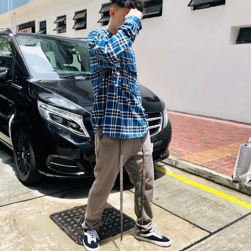 Classic Colors Tartan Chest Pockets Men Shirt