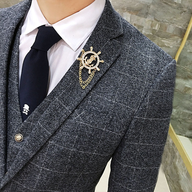 British Style Vintage Plaid Men Suits Set - FanFreakz