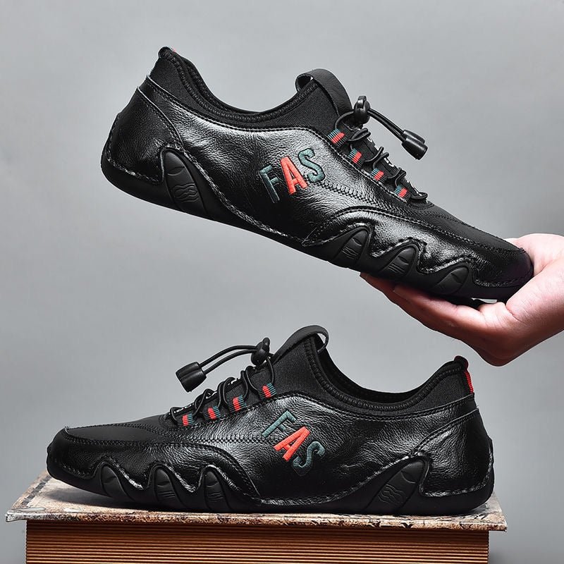 FAS PU Leather Slip On Casual Sneaker