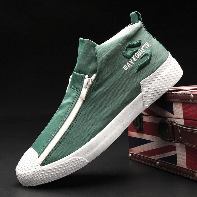 Chaud Hiver Mode Fourrure Zipper Hommes Bottes