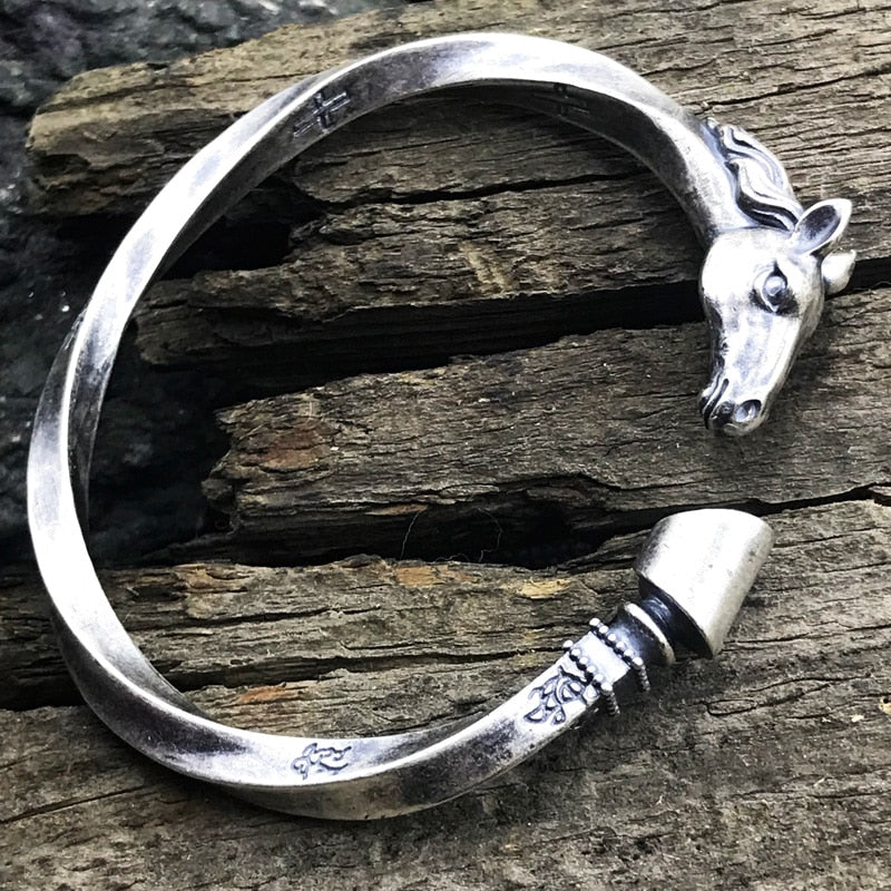 Adjustable Viking Horse Head and Hooves Men Bracelet - FanFreakz