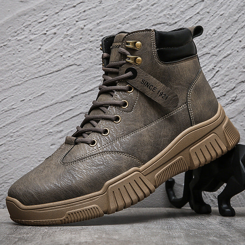 Bottines militaires d'automne