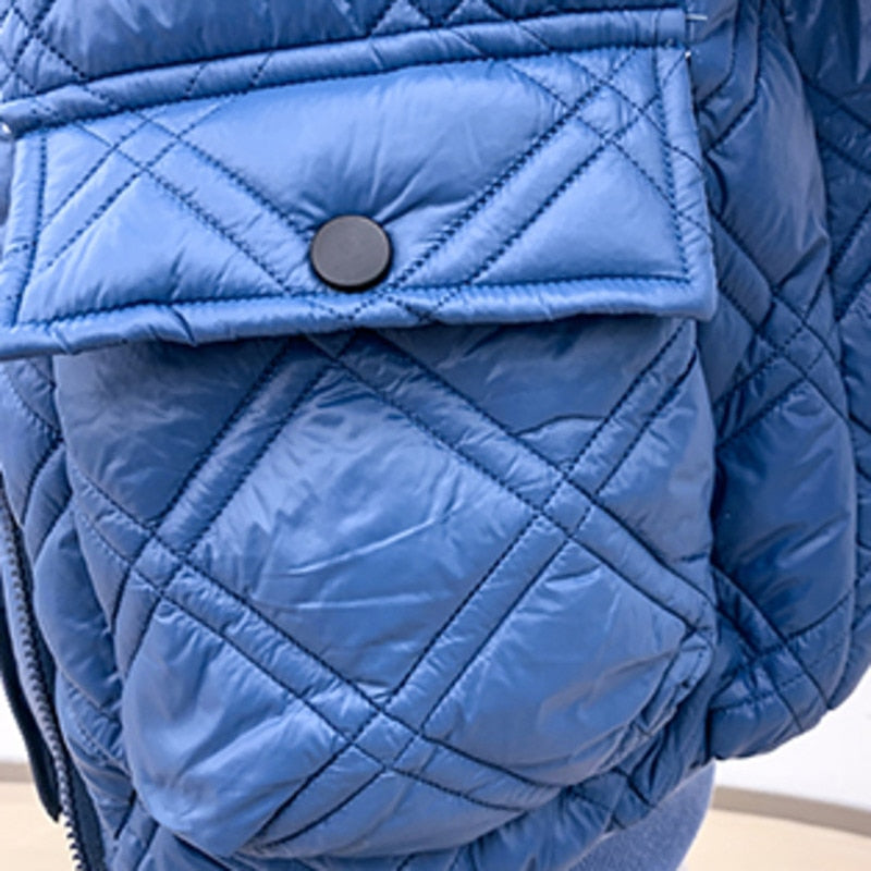 Veste à capuche matelassée Silver Skin