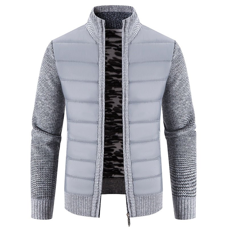 Shoulder Knit Padded Body Jacket