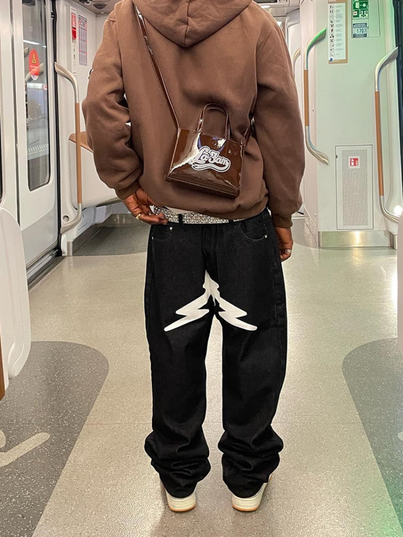 Stars Printed Denim Men Jeans