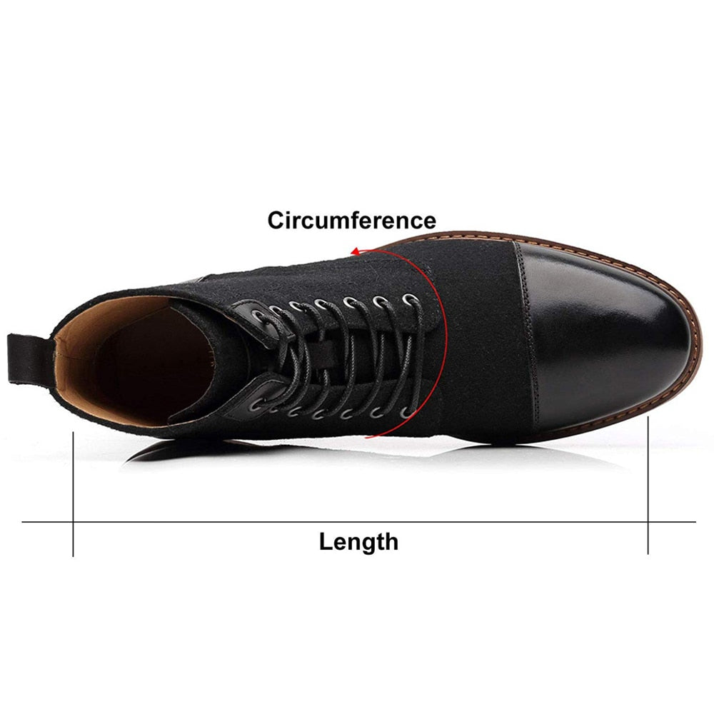 Bottines Balmoral en similicuir suédé