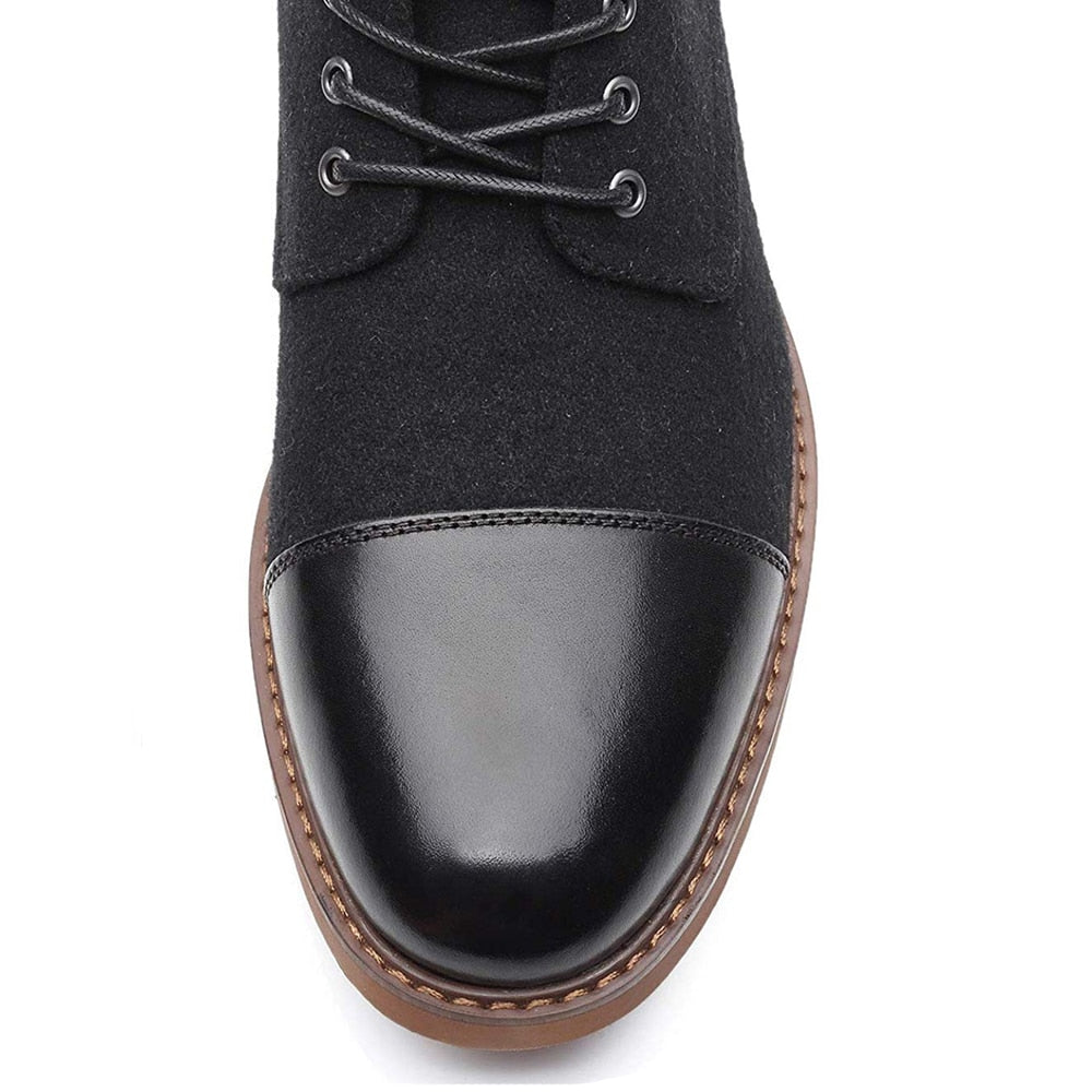 Bottines Balmoral en similicuir suédé