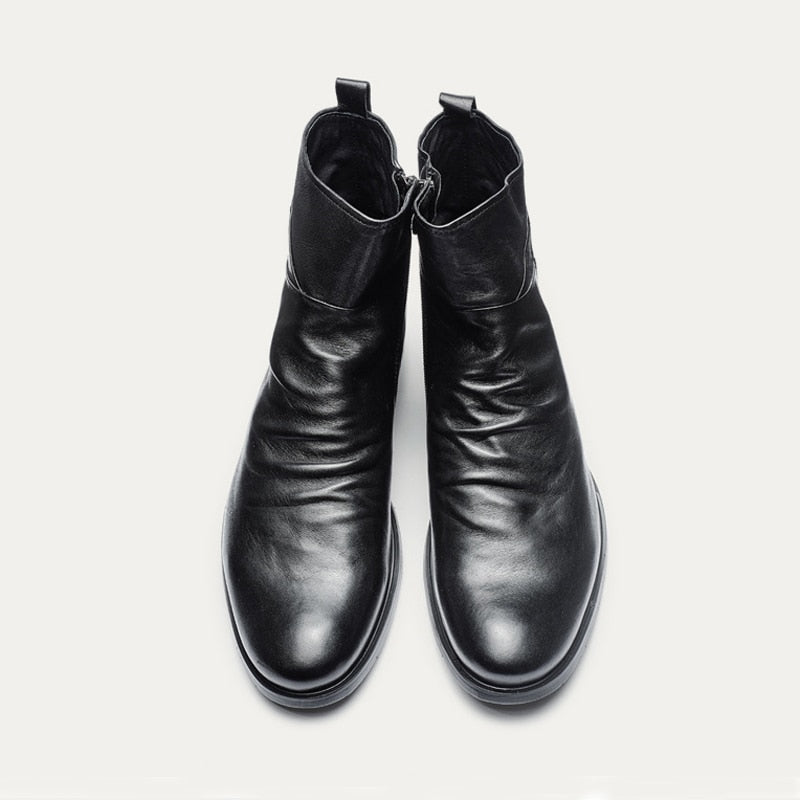 Botines Chelsea con cremallera estilo grabado