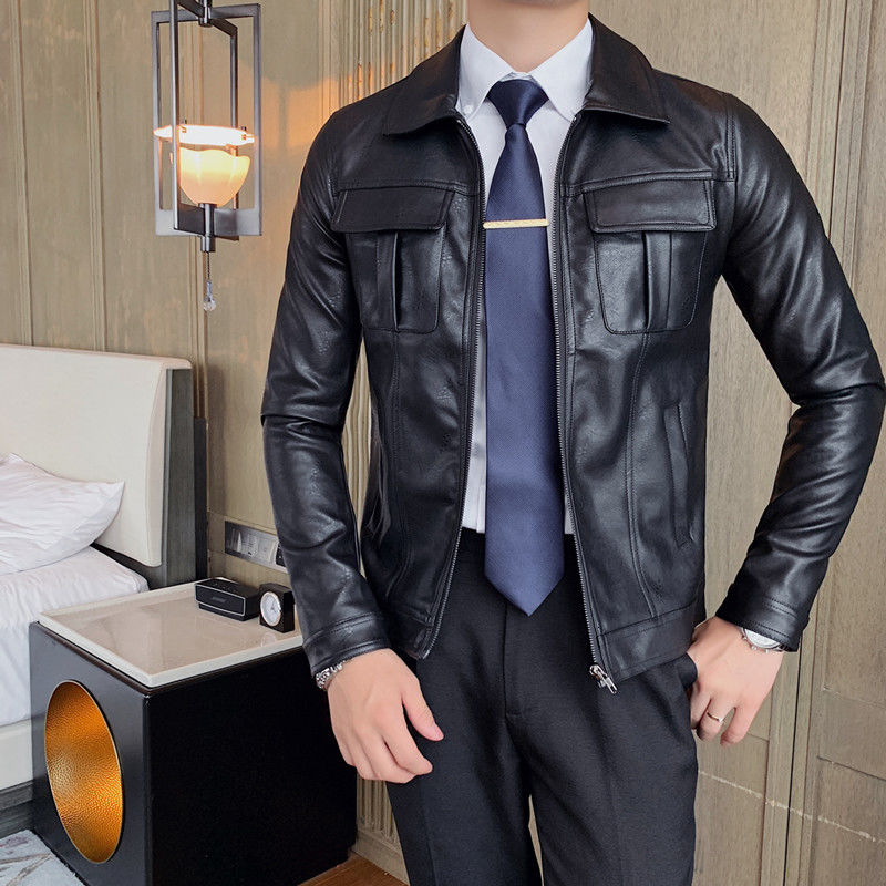 Bad Ass Faux Leather Motorcycle Faux Leather Jacket