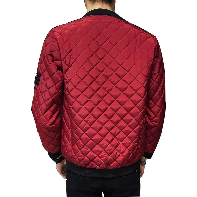 Argyle Diamond Stitching Jacket