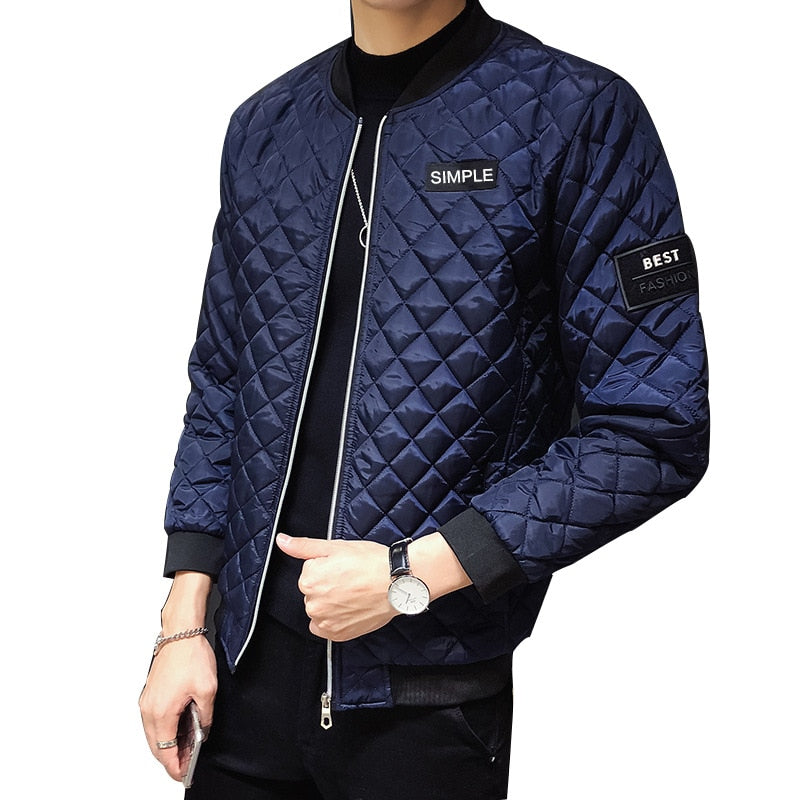 Argyle Diamond Stitching Jacket