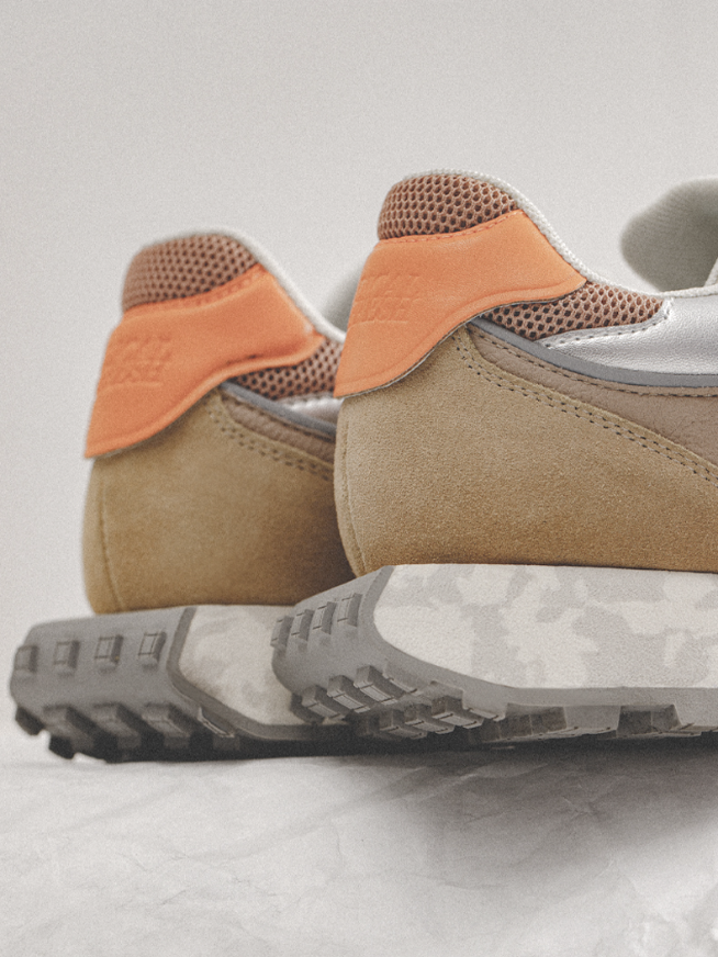 Zapatillas bajas estilo mármol azul atardecer