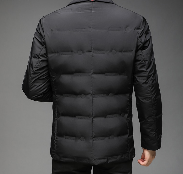 Padded Button Lapel Blazer