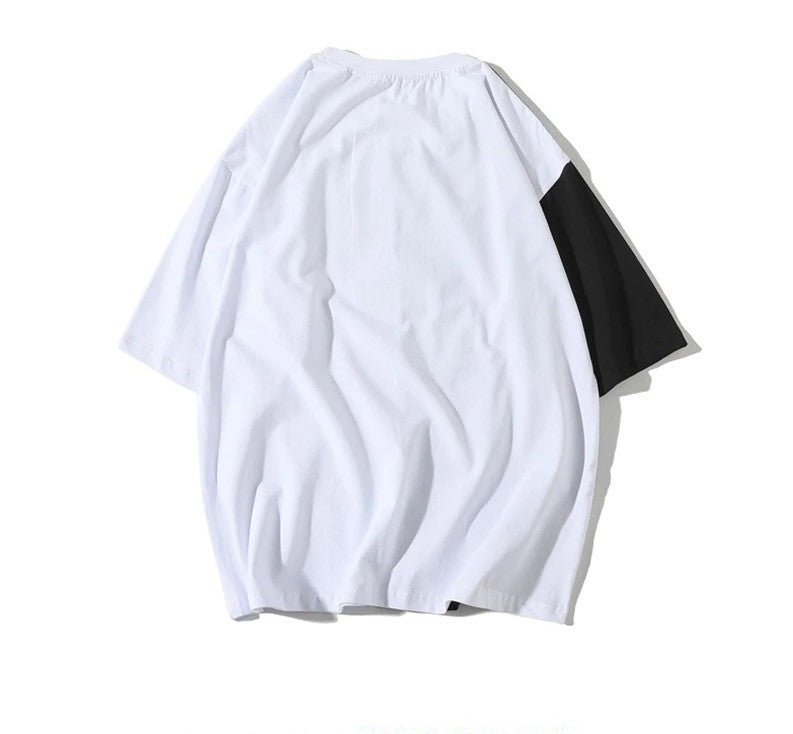 Casual O Neck Hip Hop Style Color Stiching Men T-Shirt - FanFreakz