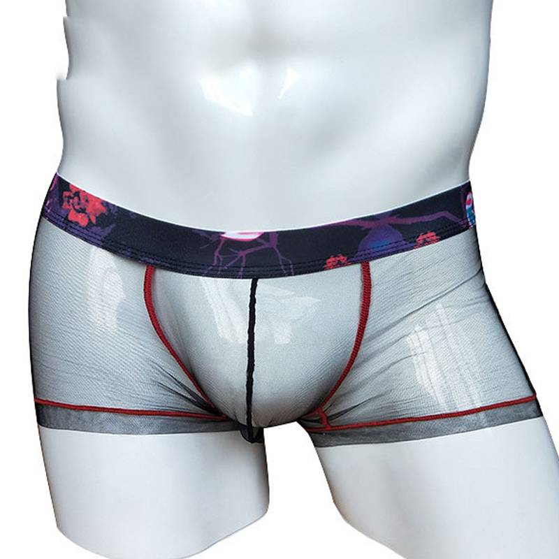 Sous-vêtement convexe en maille à imprimé floral