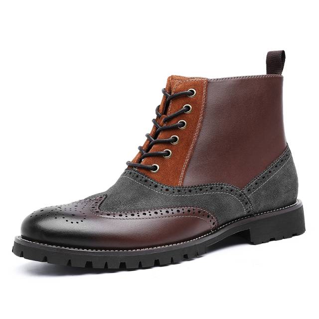 Bottes d'hiver unies tricolores