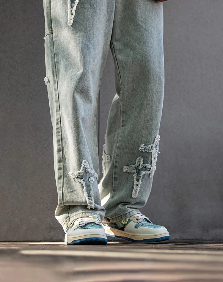 Starry Night Blue Canvas Sneakers