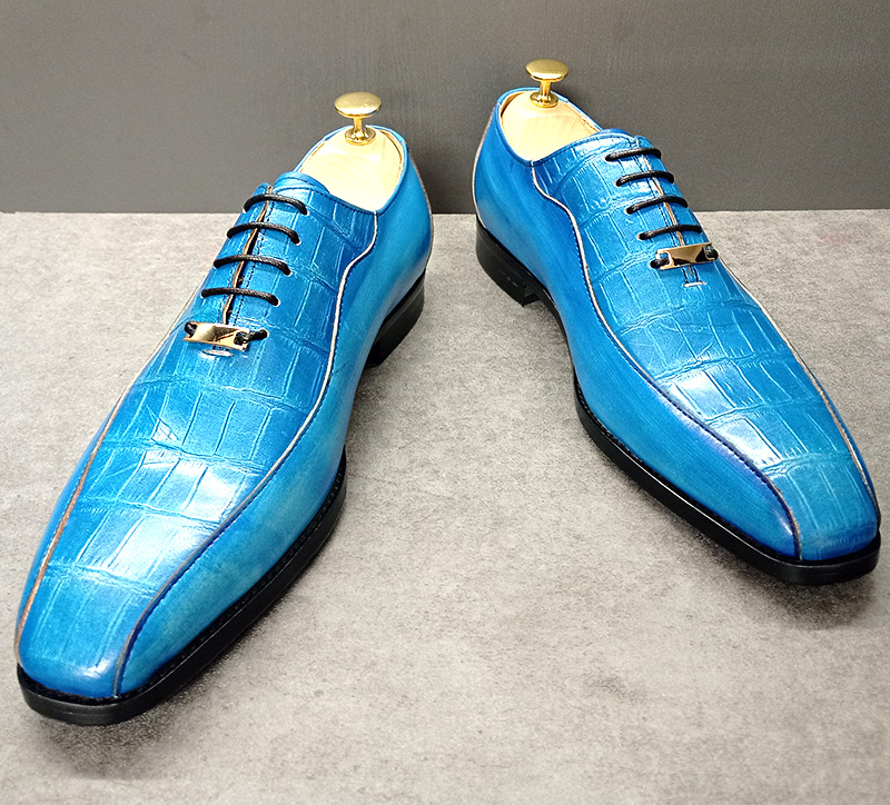 Black Azure Middle Pattern Shoes