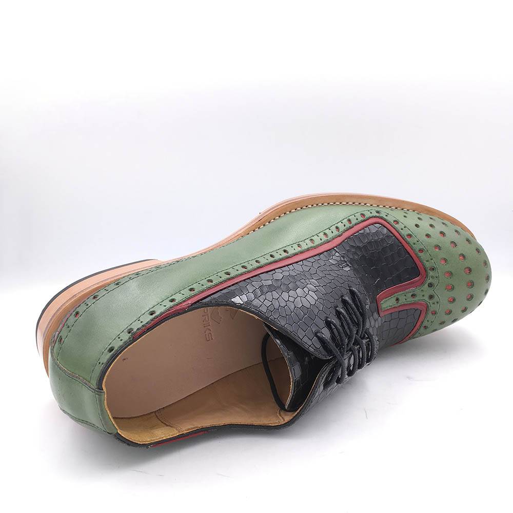 Unique Design Thick Round Toe Casual Men Leather Shoes