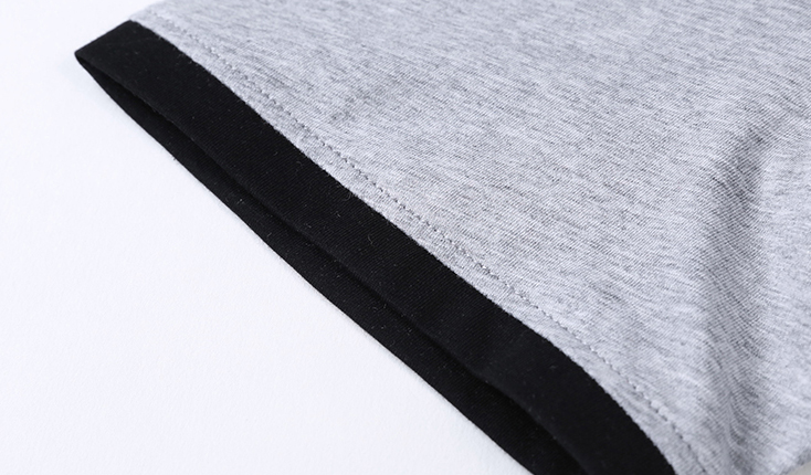 Layered Style Mandarin Stand Collared Polo Shirt