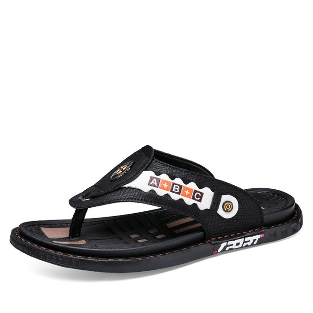 Casual Leather Men Slipper Sandal