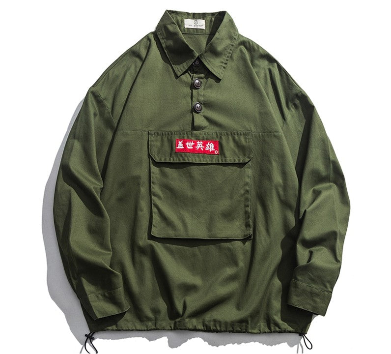 Harajuku Streetwear avec grande poche avant pour homme