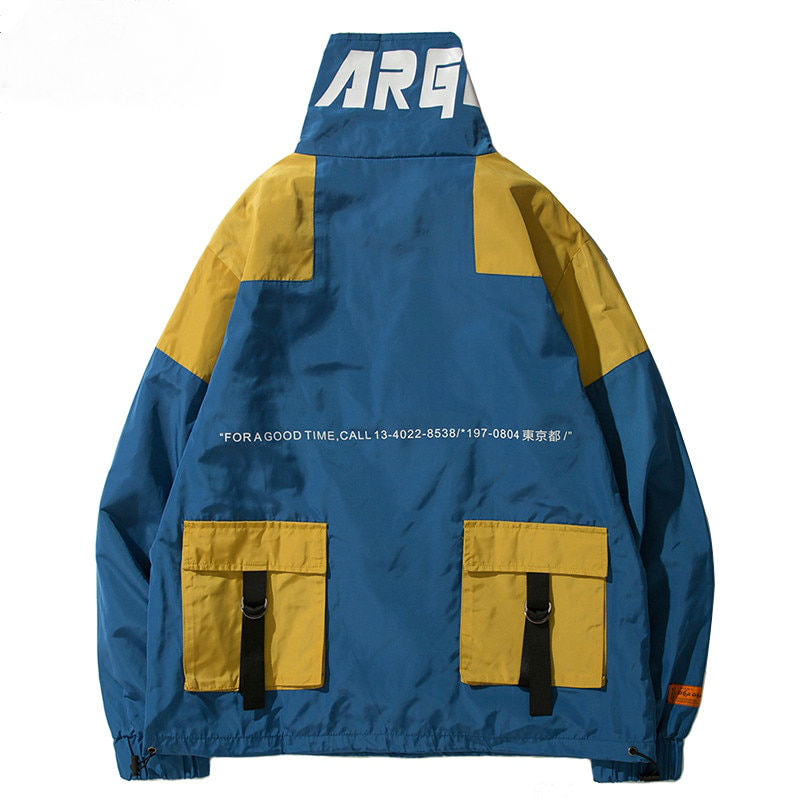 Casual Harajuku Multi Pockets Streetwear Men Track Jacket - FanFreakz