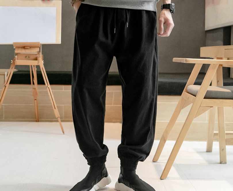 Harajuku Big Calligraphic Design Men Streetwear Pant