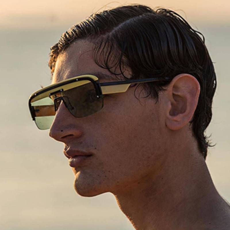 Square Pilot Vintage Luxury Men Gafas de sol