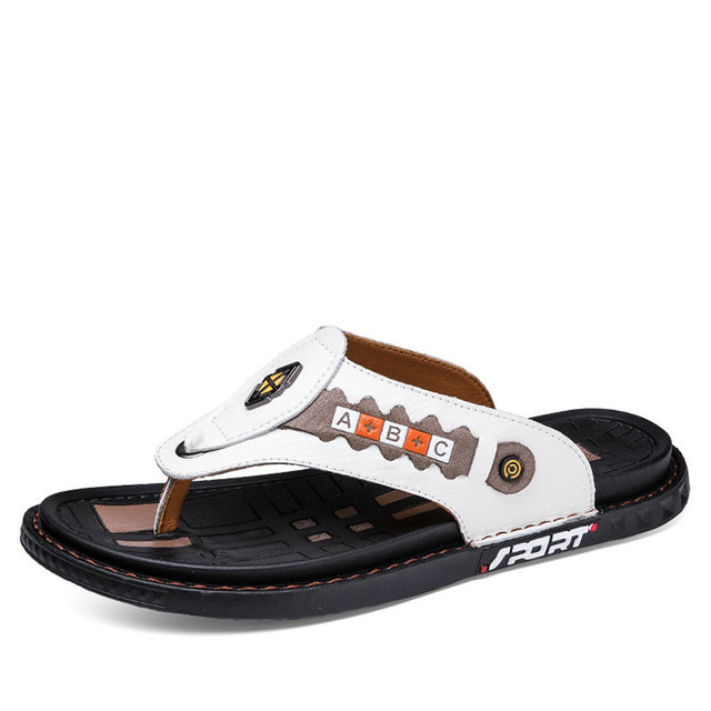 Casual Leather Men Slipper Sandal