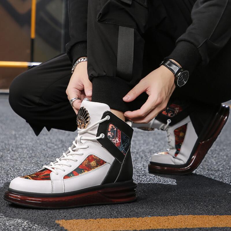 Baskets déco dorées Lion peint