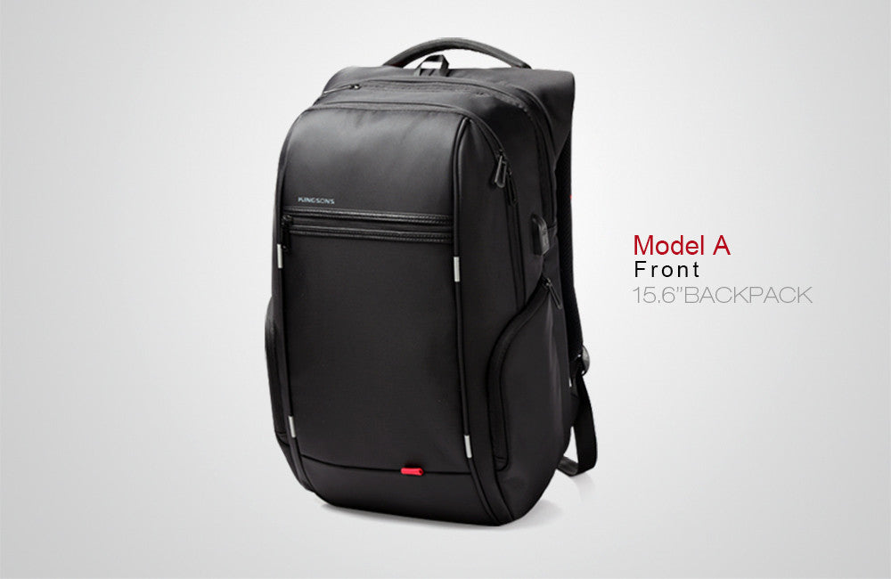 King Anti Scratch and Theft Laptop Backpack with External USB Charge - FanFreakz