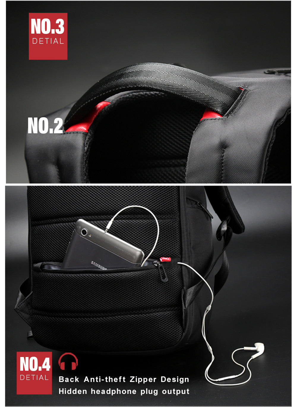 King Anti Scratch and Theft Laptop Backpack with External USB Charge - FanFreakz