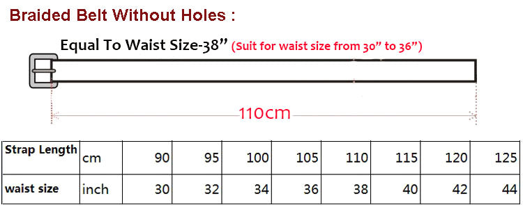 Genuine Braided Leather Mixed with Wax Rope Men Belt - FanFreakz