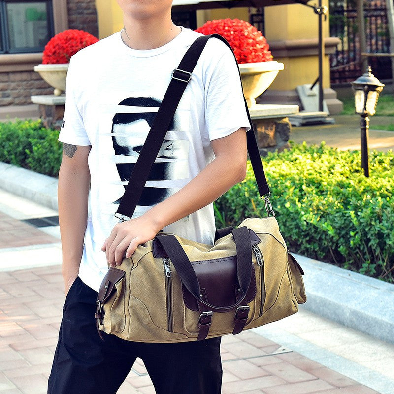 Vintage Style Men Canvas Weekender Bag - FanFreakz